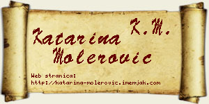 Katarina Molerović vizit kartica